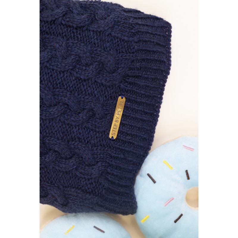 Navy blue dog sweater Stepbypet.pl