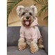 Pink dog hoodie Avocado STEPBYPET.PL