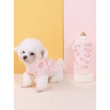 Powder pink dog sweater Stepbypet