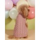 Dusty pink dog sweater Stepbypet.pl